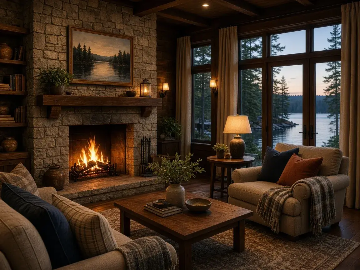Fireplace seating