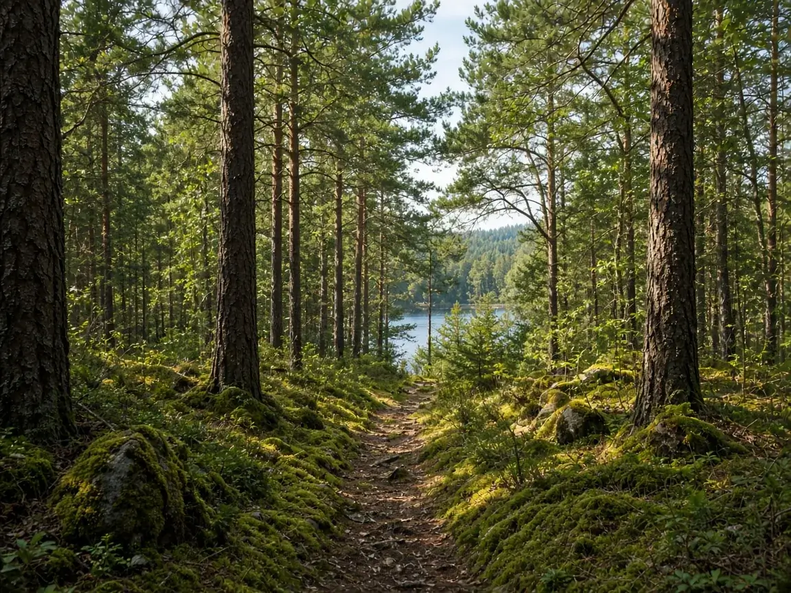 Forest trail near the inn