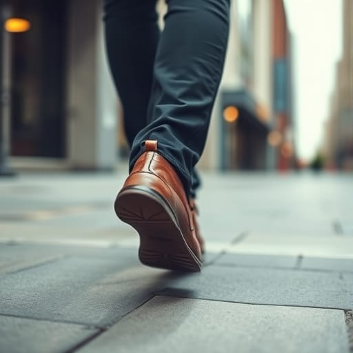 Happy customer wearing StepCraft shoes